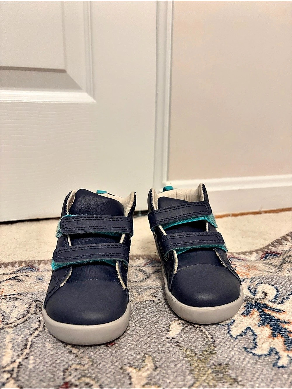 EUC Ten Little Everyday High Tops Baby US 6 Navy Blue Sneakers